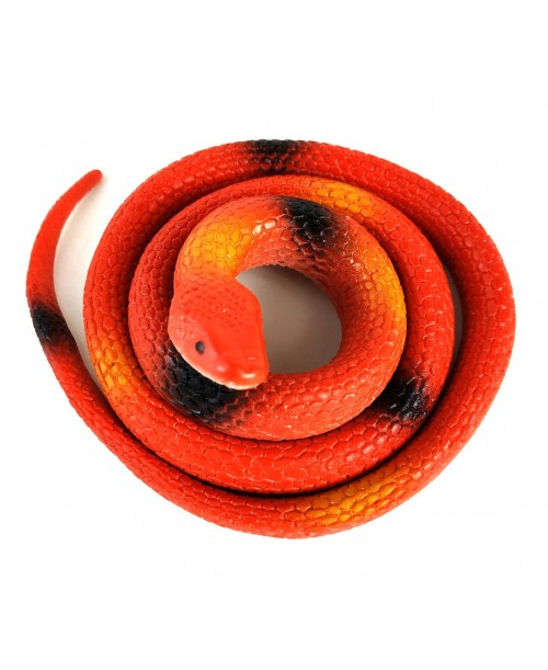 Czerwony rozciągliwy wąż gumowa mamba do zabawy