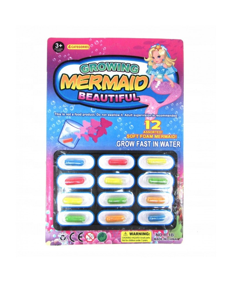 Magiczne kapsułki SYRENKA MERMAID kąpiel 12szt.