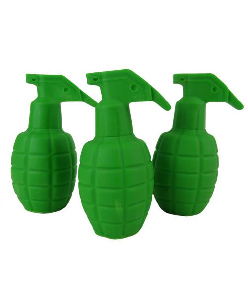 3 x gumowy granat zielony zabawka do kąpieli piszcząca