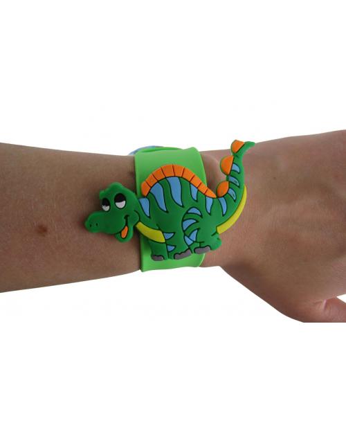 Opaska silikonowa na rękę dla dzieci dinozaury