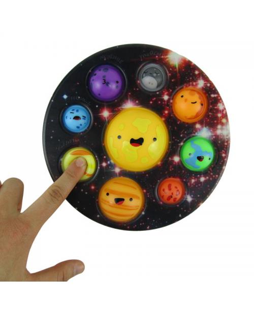 Push pop it simple dimple bubble planety fidget toys dla dzieci antystresowa