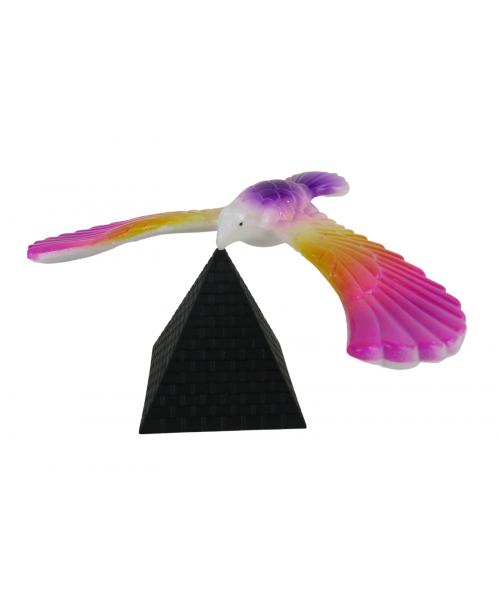 Magiczny ptak balansujący na piramidzie 16cm